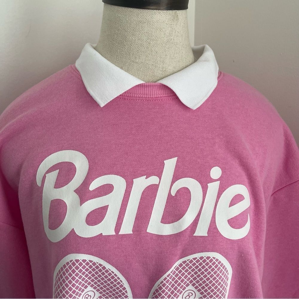 NWT Barbie crewneck with collar size M tennis - Picture 6 of 11